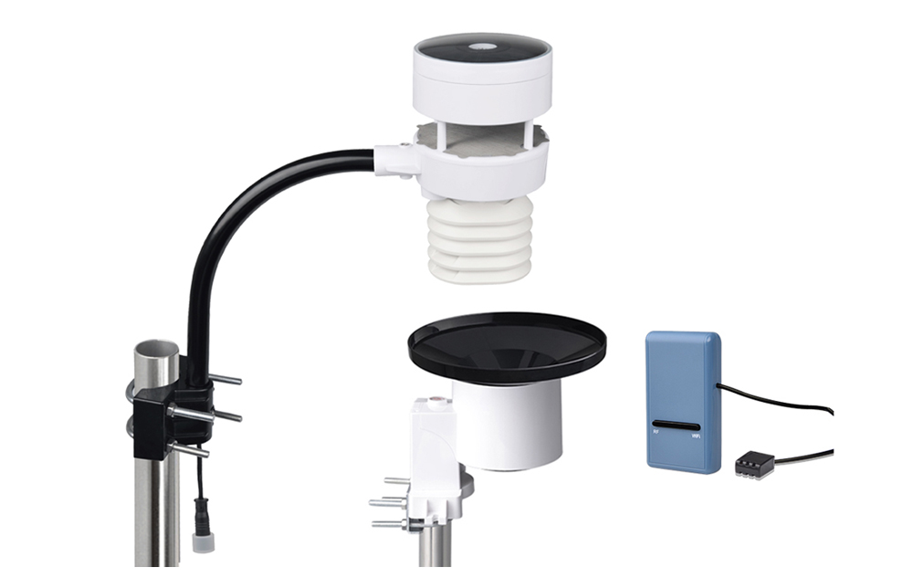 USB Wi-Fi Weather Station Gateway with Ultrasonic wind sensor, Rain Collector, Thermo-Hygro Sensor